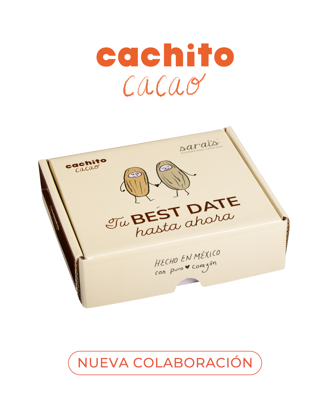 Dátiles con chocolate rellenos de Sarai's (10 piezas)