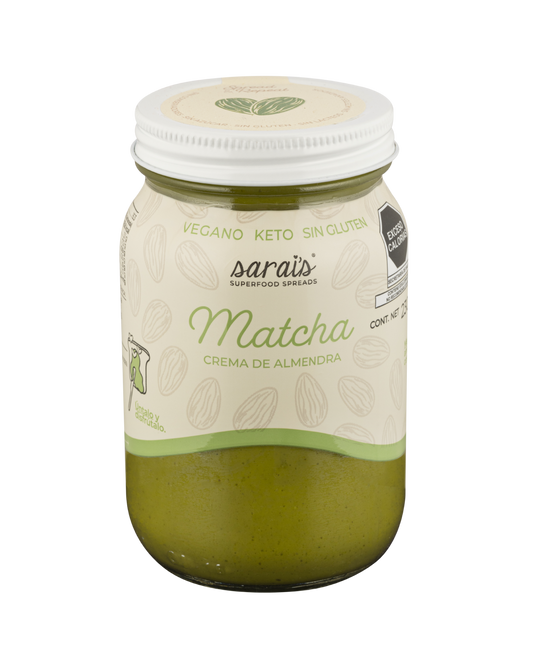 Crema de Almendra con Matcha