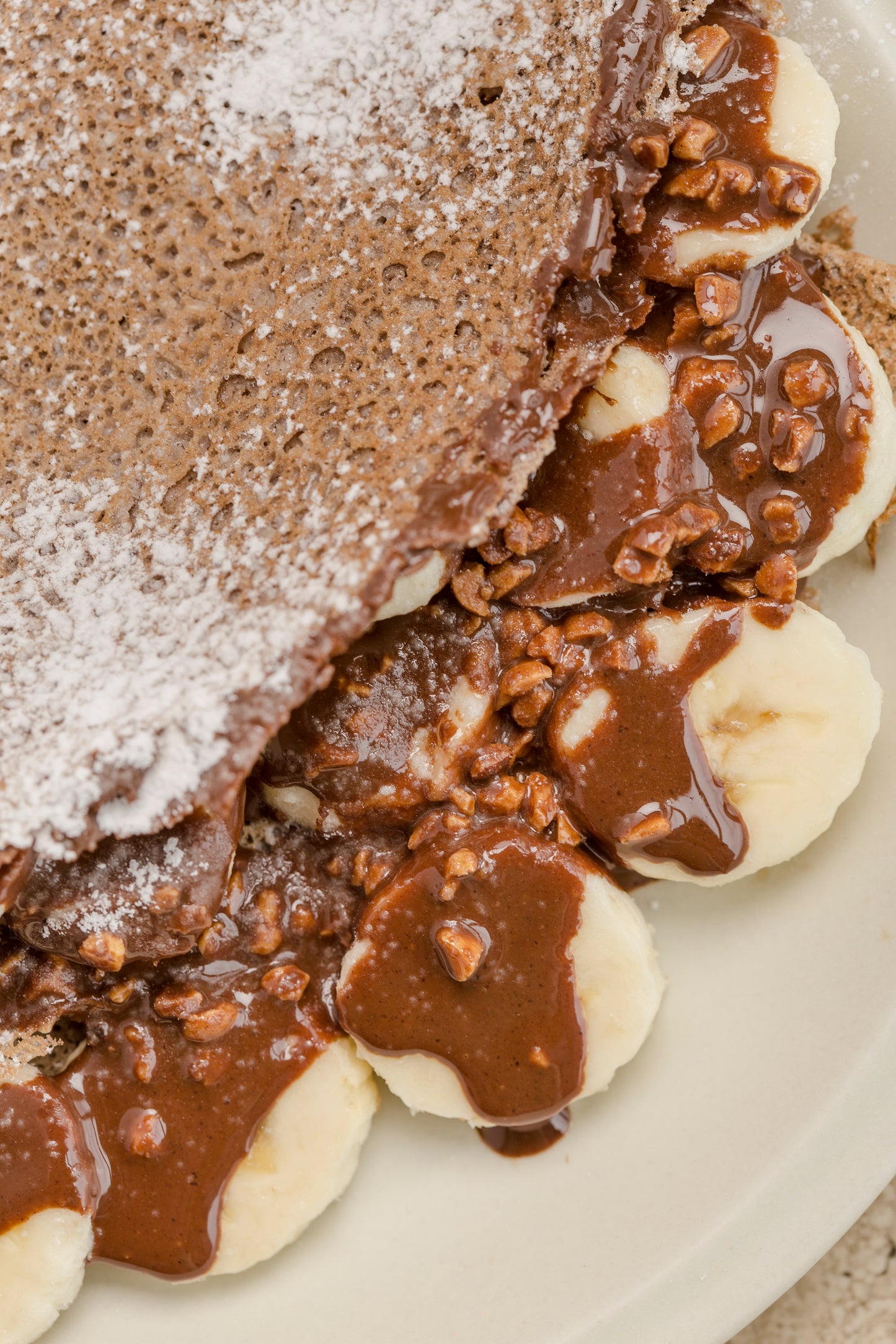 Plátanos cubiertos con crema de Avellana Cacao Crunchy