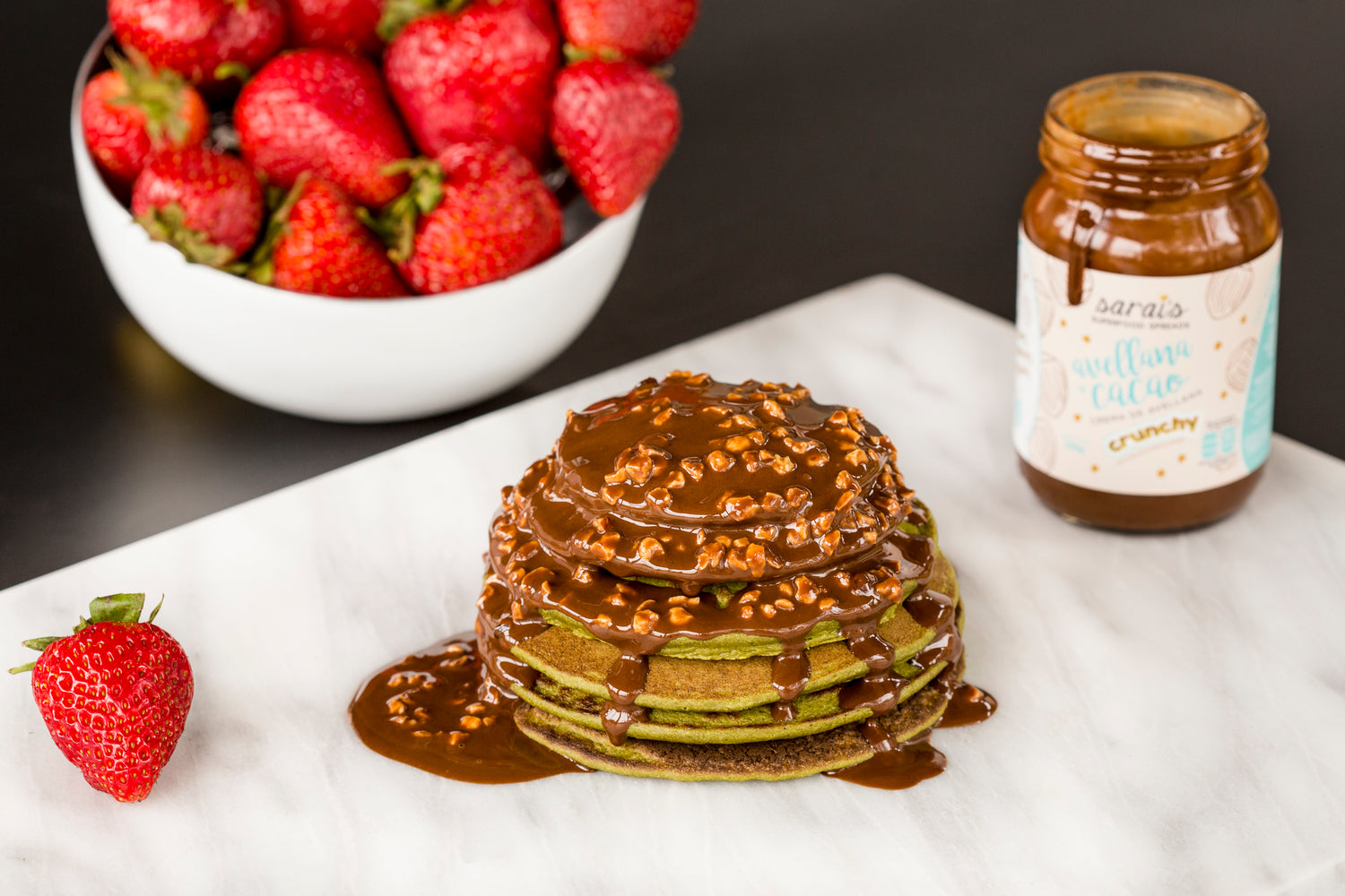 Hot Cakes con Crema de Avellana Cacao CRUNCHY