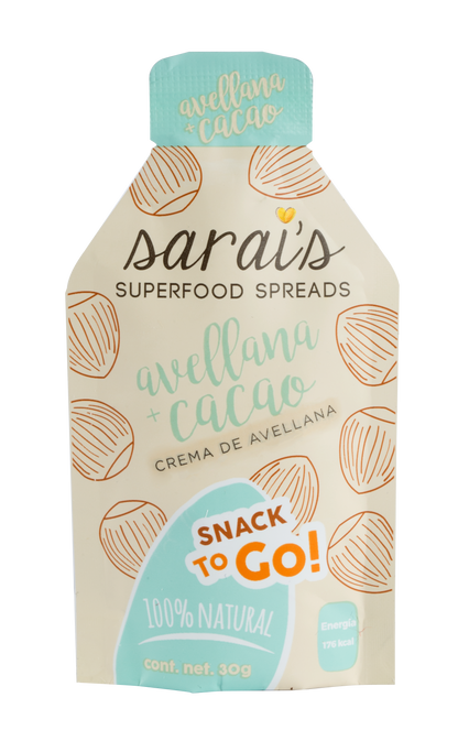 Sachet Crema de avelllana con cacao 30g
