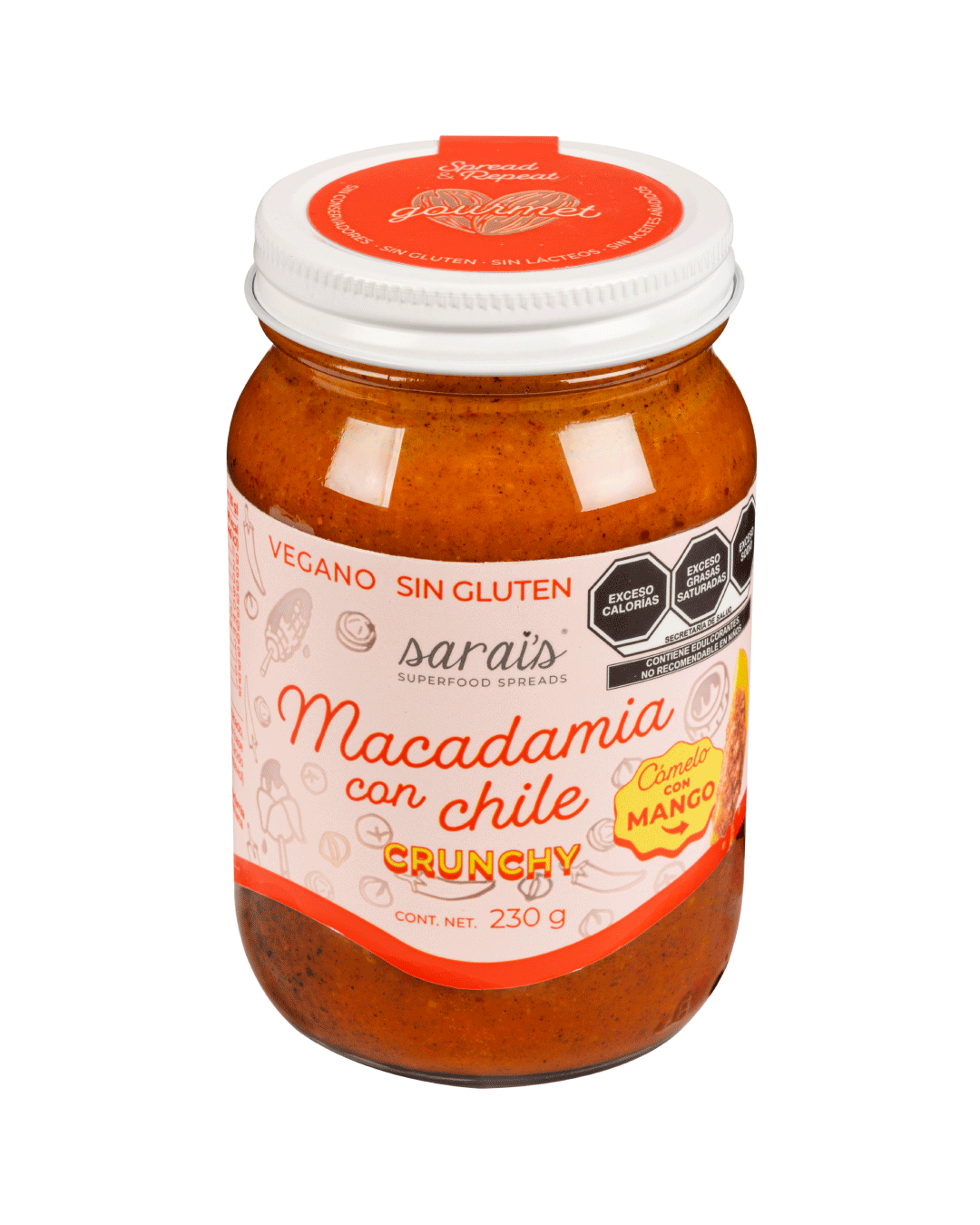 Crema de Macadamia con Chile 230 g
