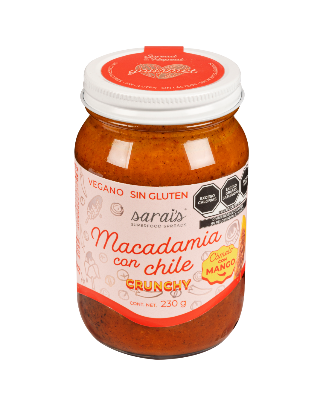 Crema de Macadamia con Chile 230 g