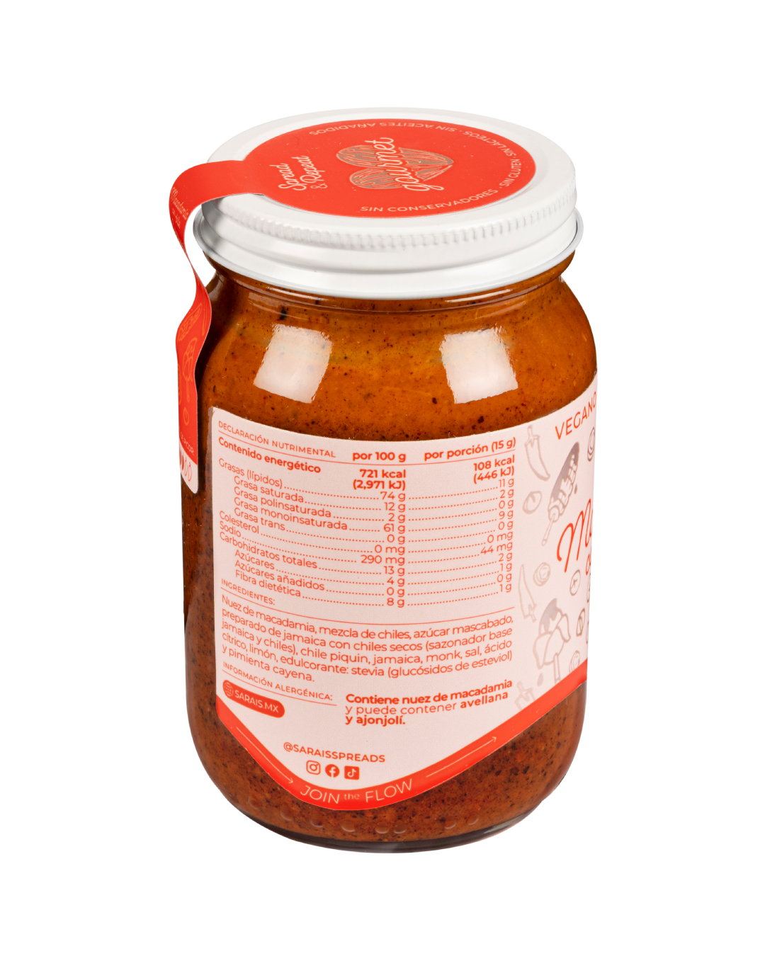 Crema de Macadamia con Chile 230 g