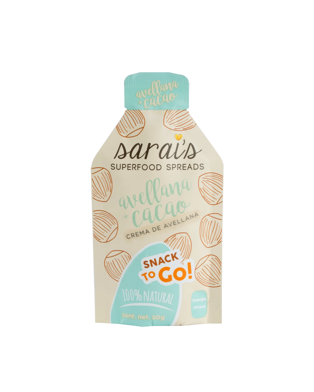 Sachet Crema de avelllana con cacao 30g
