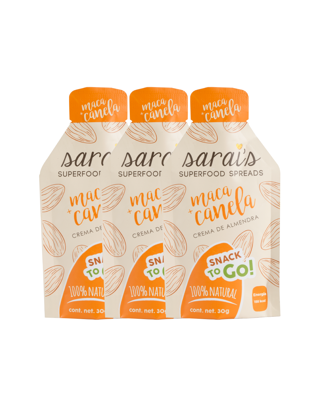Caja de Sachets Maca Canela (10 sobres de 30 g)
