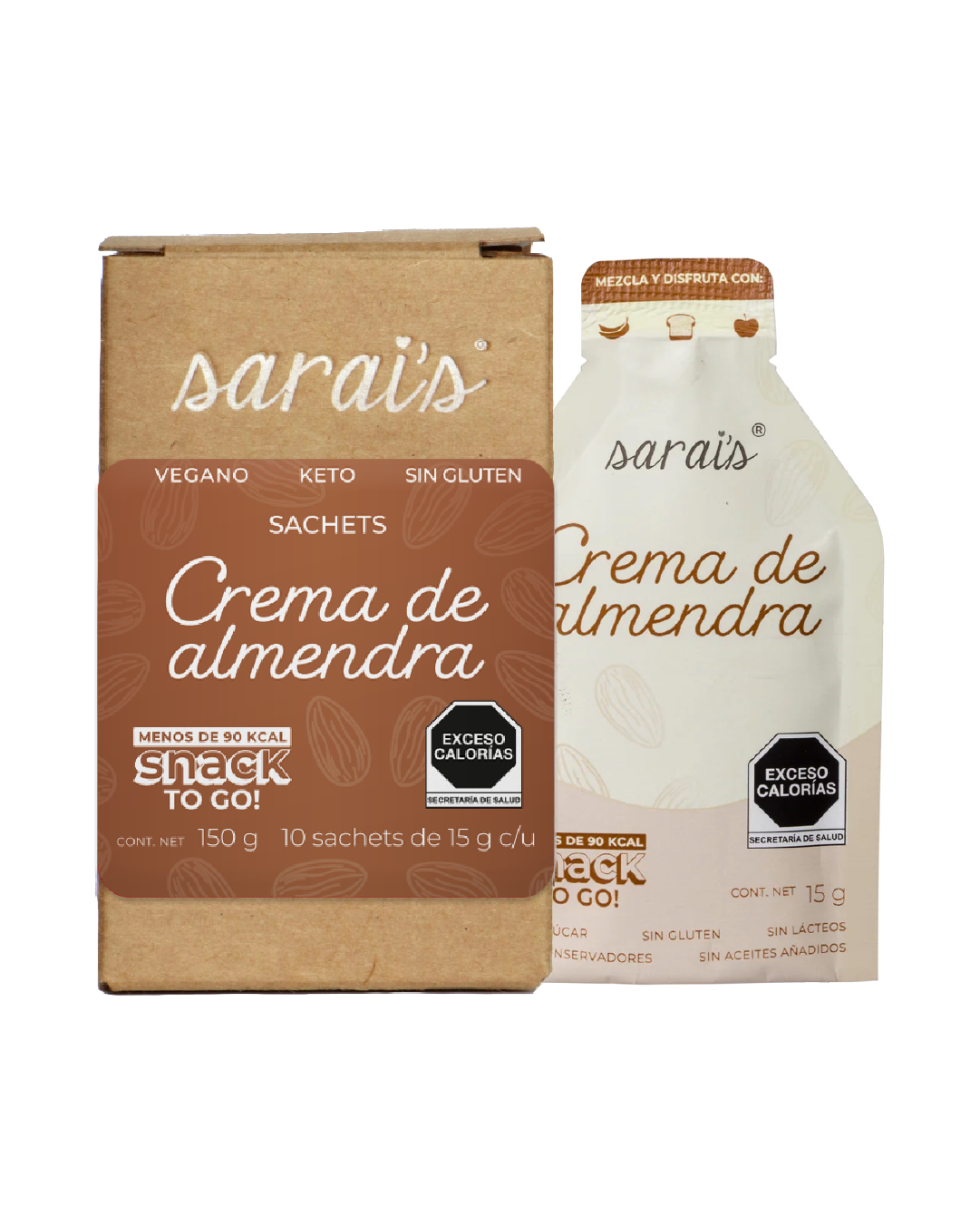 Caja de Sachets Almendra (10 sobres de 15 g)