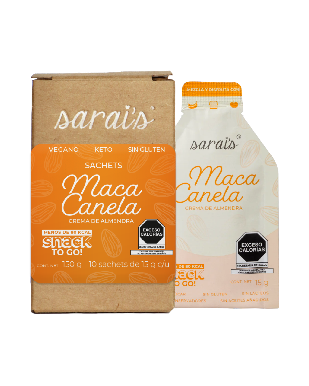 Caja de Sachets Maca Canela (10 sobres de 15 g)