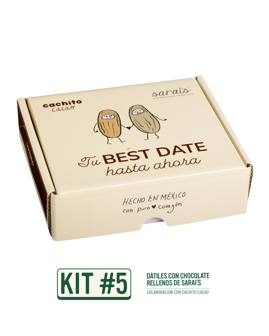 Dátiles con chocolate rellenos de Sarai's