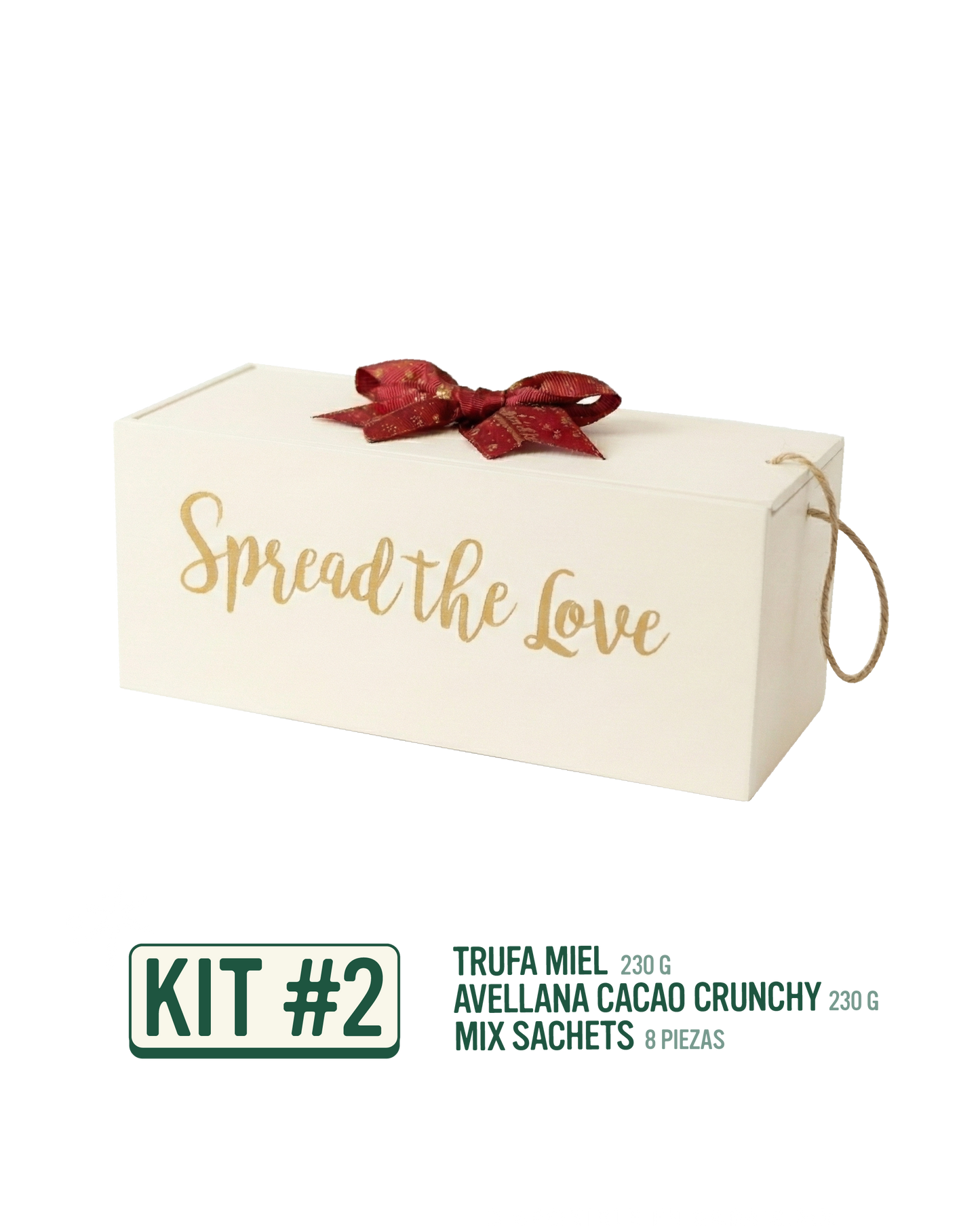 Kit Navideño – Trufa Miel + Avellana Cacao Crunchy + Mix Sachets