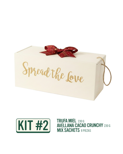 Kit Navideño – Trufa Miel + Avellana Cacao Crunchy + Mix Sachets