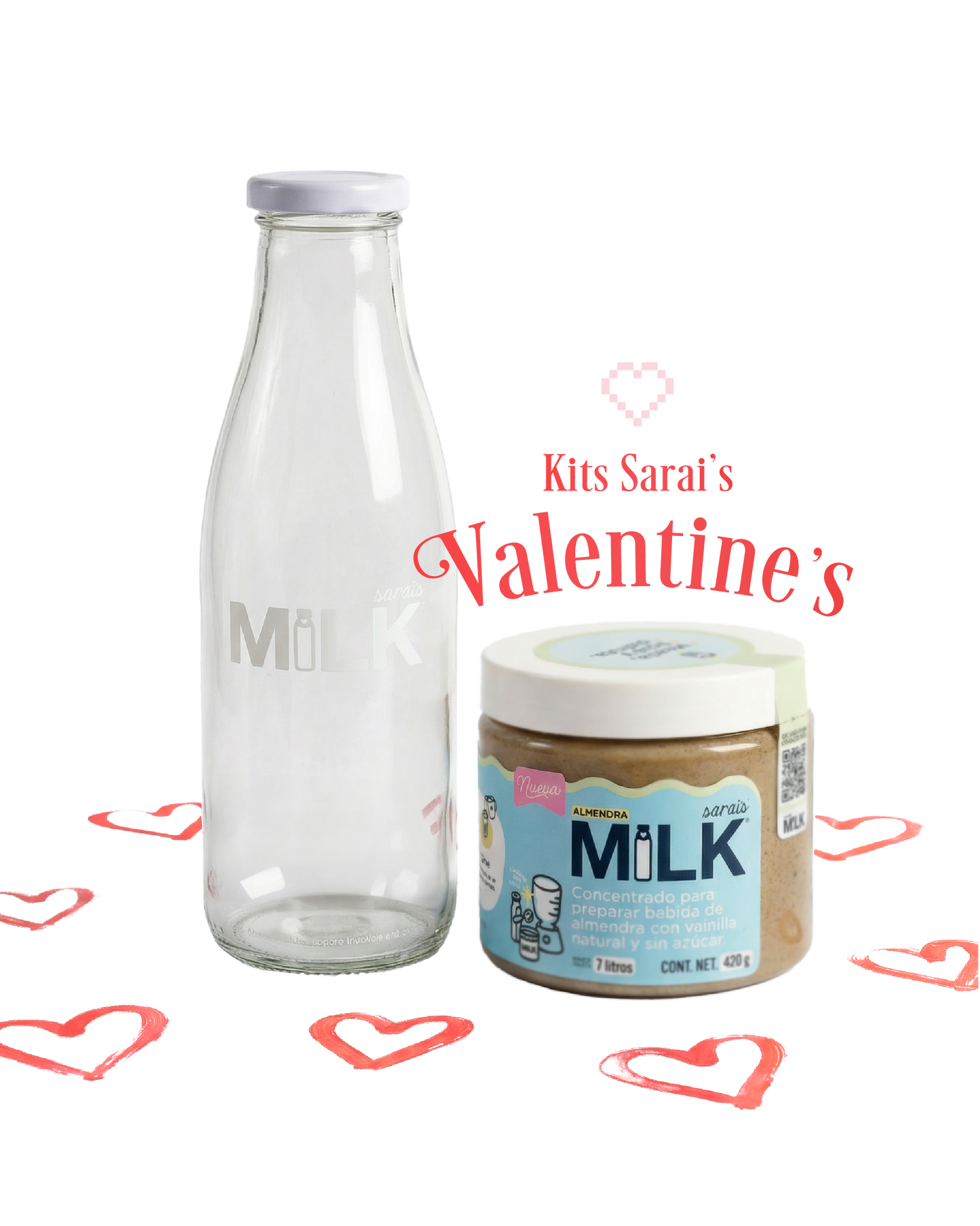 Kit Valentine's – Sarai's Milk + Botella