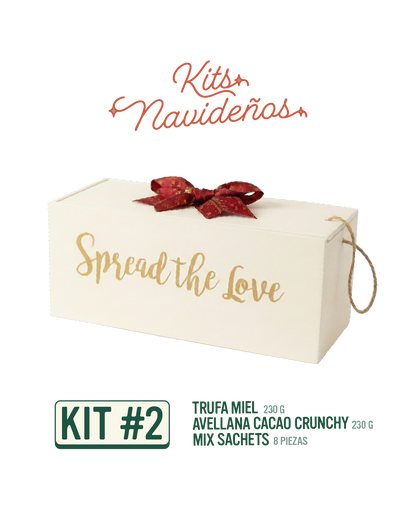 Kit Navideño – Trufa Miel + Avellana Cacao Crunchy + Mix Sachets