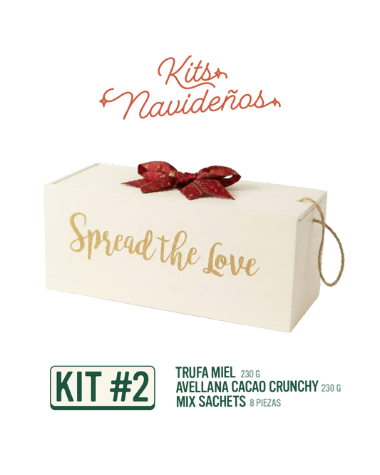 Kit Navideño – Trufa Miel + Avellana Cacao Crunchy + Mix Sachets