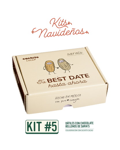 Dátiles con chocolate rellenos de Sarai's