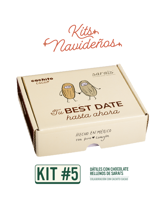 Dátiles con chocolate rellenos de Sarai's