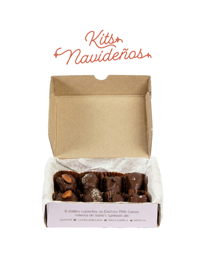 Dátiles con chocolate rellenos de Sarai's