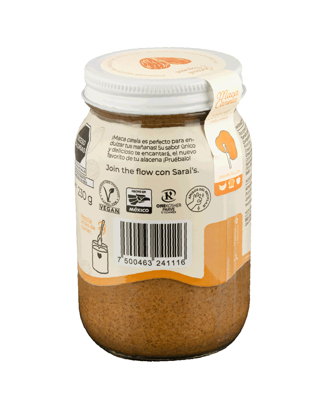 Crema de Almendra Maca y Canela 230 g